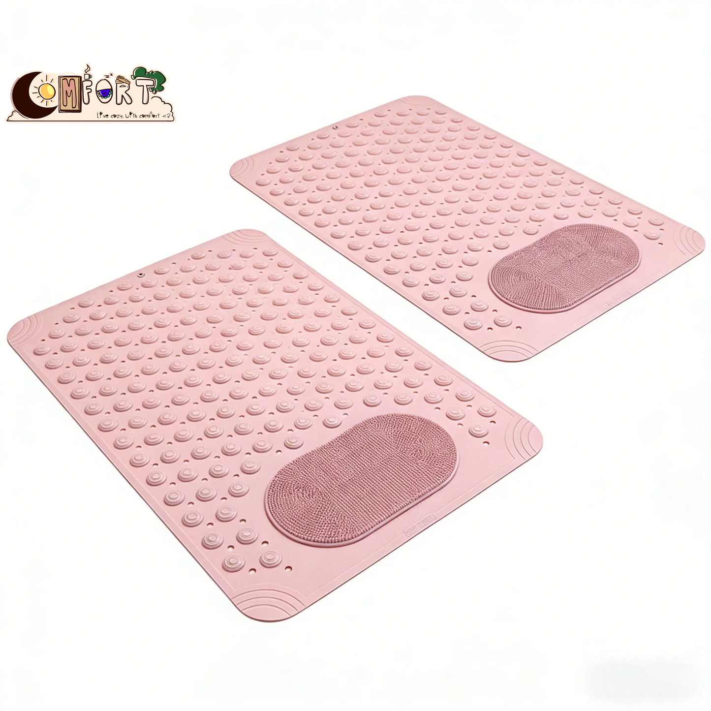 Non Slip Shower Mat for Bathtub, Foot Massage Bath Mat with Drainage – from Comfy Lifestyle