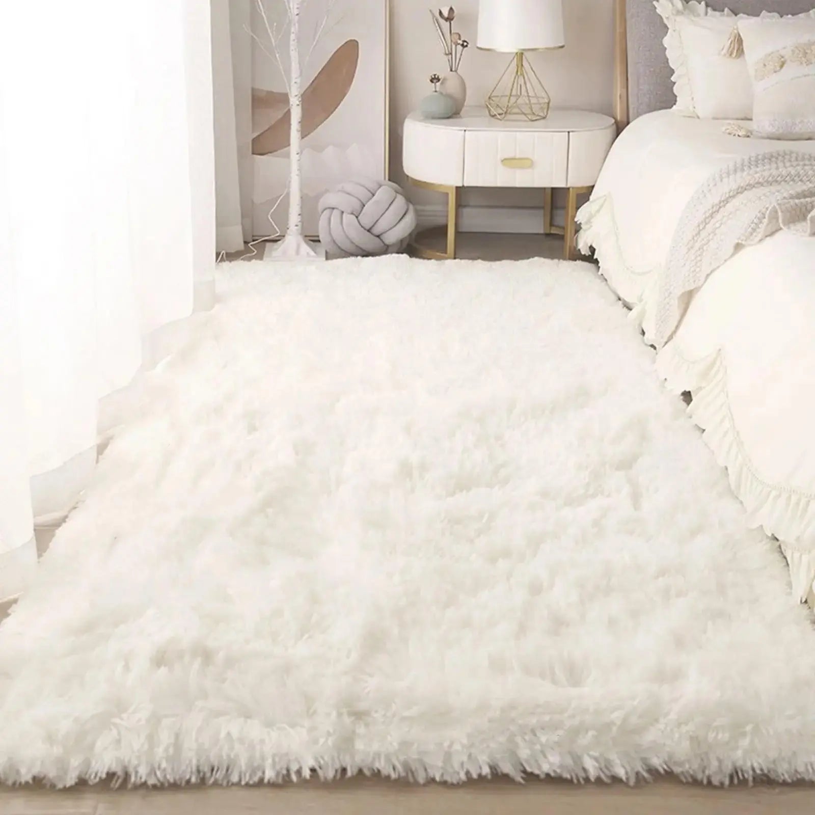 Nordic Style Soft Area Rug – Plush Wool-Style Floor Mat for Bedroom & Living Room – Rugs from Comfy Lifestyle