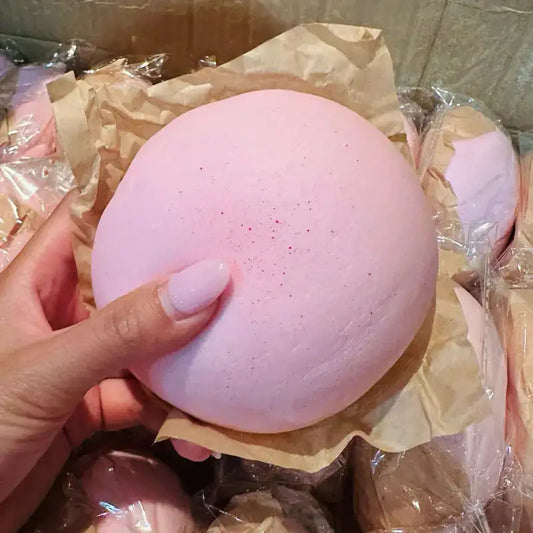 Pink Sugar Bun Slow-Rise Squishy - Dual-Texture Scented Stress Relief Fidget Toy – Sensory Toys from Comfy Lifestyle