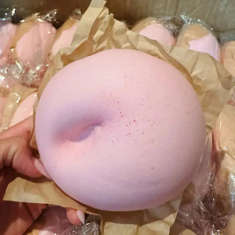 Pink Sugar Bun Slow-Rise Squishy Stress Toy - Dual-Texture Scented Stress Relief Fidget Toy – Sensory Toys from Comfy Lifestyle