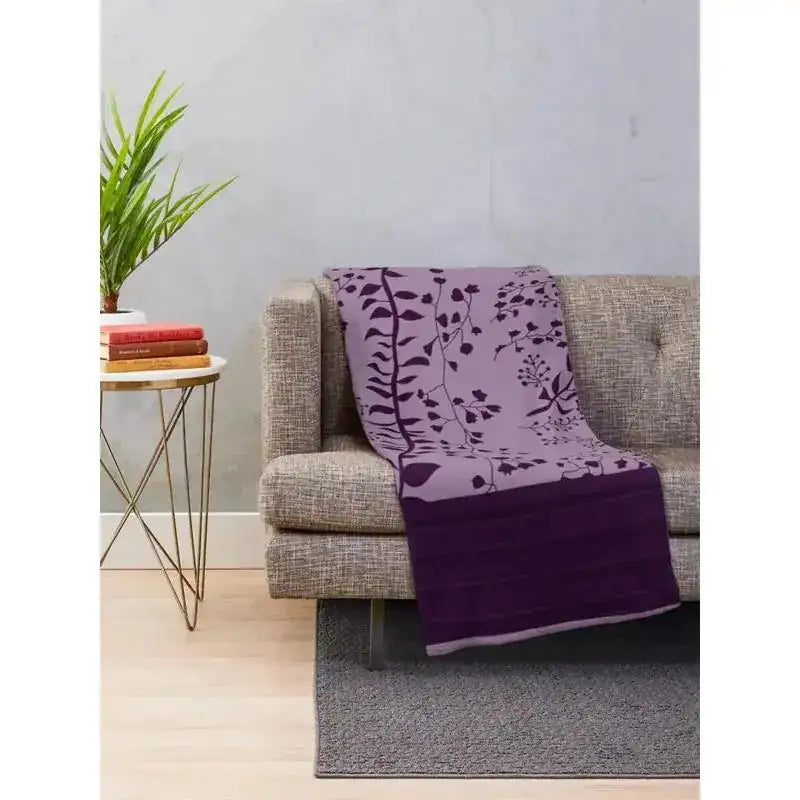 Purple Cozy Flannel Throw Blanket - Soft Plush Comfort Blanket – Throw Blankets from Comfy Lifestyle