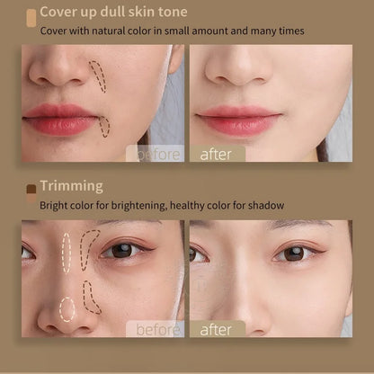 3-Color Concealer Palette | Full Coverage for Dark Circles, Blemishes & Scars