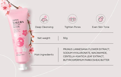 LAIKOU 24K Gold Sakura Peeling Face Mask anti Wrinkle Whitening Blackhead Removal Facial Tear off Mask Skin Care Products