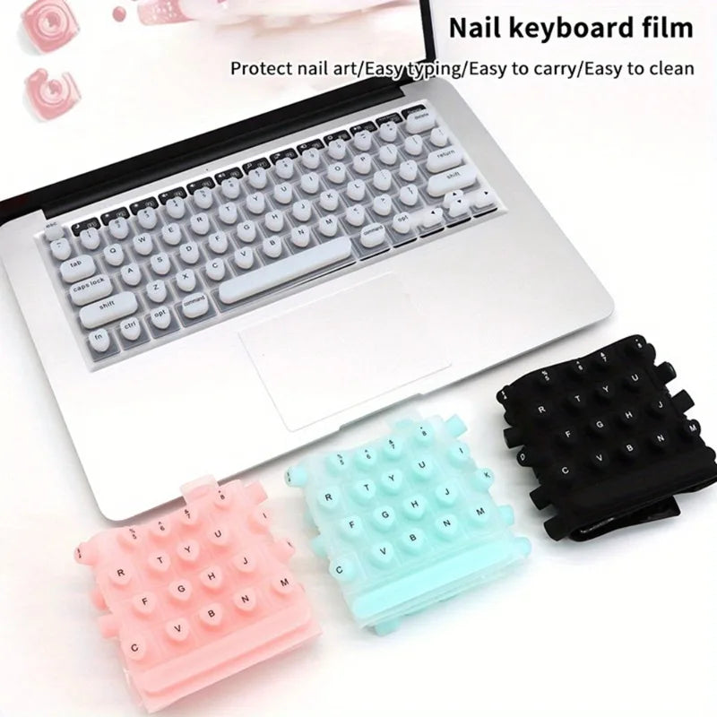 Silicone Keyboard Protector – Long Nail Friendly Typing Cover & Key Cap Guard – Keyboard Protectors from Comfy Lifestyle