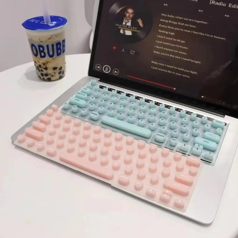 Silicone Keyboard Protector – Long Nail Friendly Typing Cover & Key Cap Guard – Keyboard Protectors from Comfy Lifestyle
