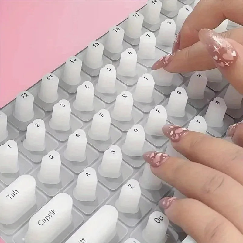 Silicone Keyboard Protector – Long Nail Friendly Typing Cover & Key Cap Guard – Keyboard Protectors from Comfy Lifestyle