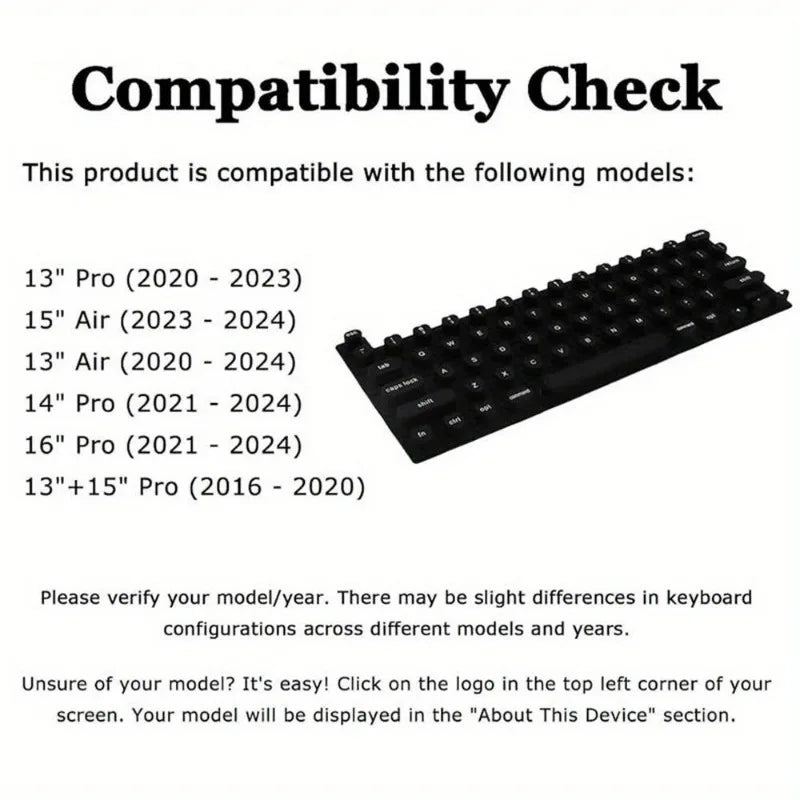 Silicone Keyboard Protector – Long Nail Friendly Typing Cover & Key Cap Guard – Keyboard Protectors from Comfy Lifestyle