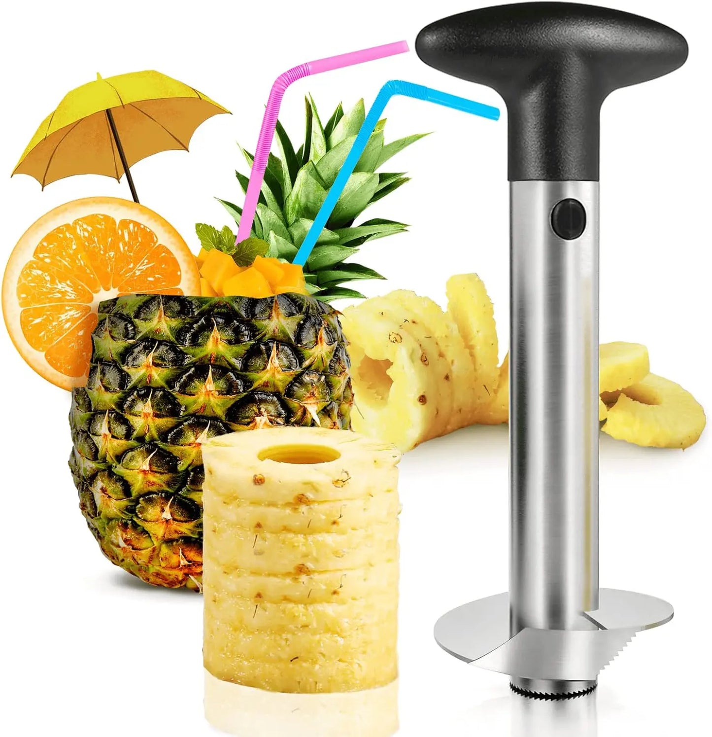 Stainless Steel Pineapple Corer & Slicer – Reinforced Blade, Multi-Use Fruit Tool – Apple Slicers from Comfy Lifestyle