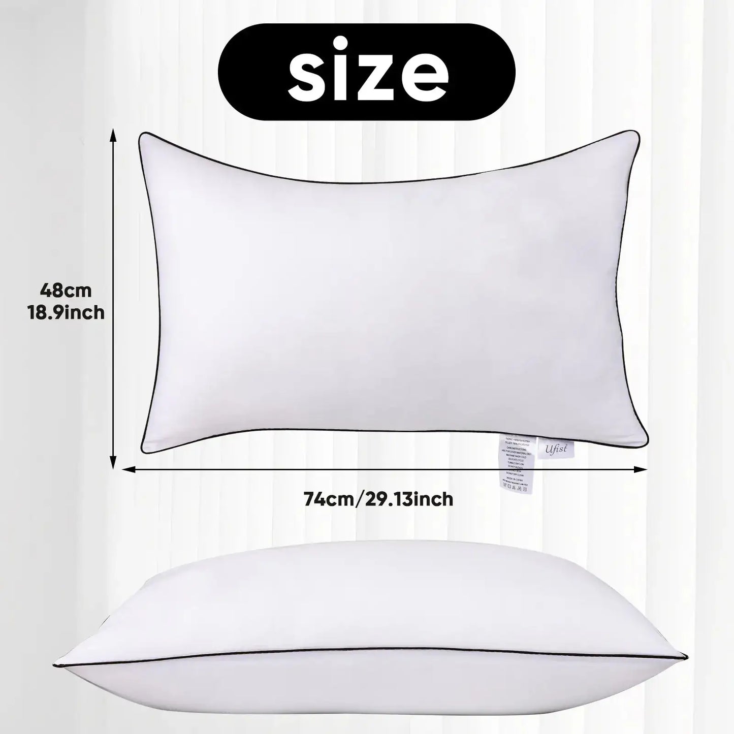 UFIST Hotel Grade Pillows – Soft, Supportive, Comfortable & Plush 2-Pack – Pillows from Comfy Lifestyle
