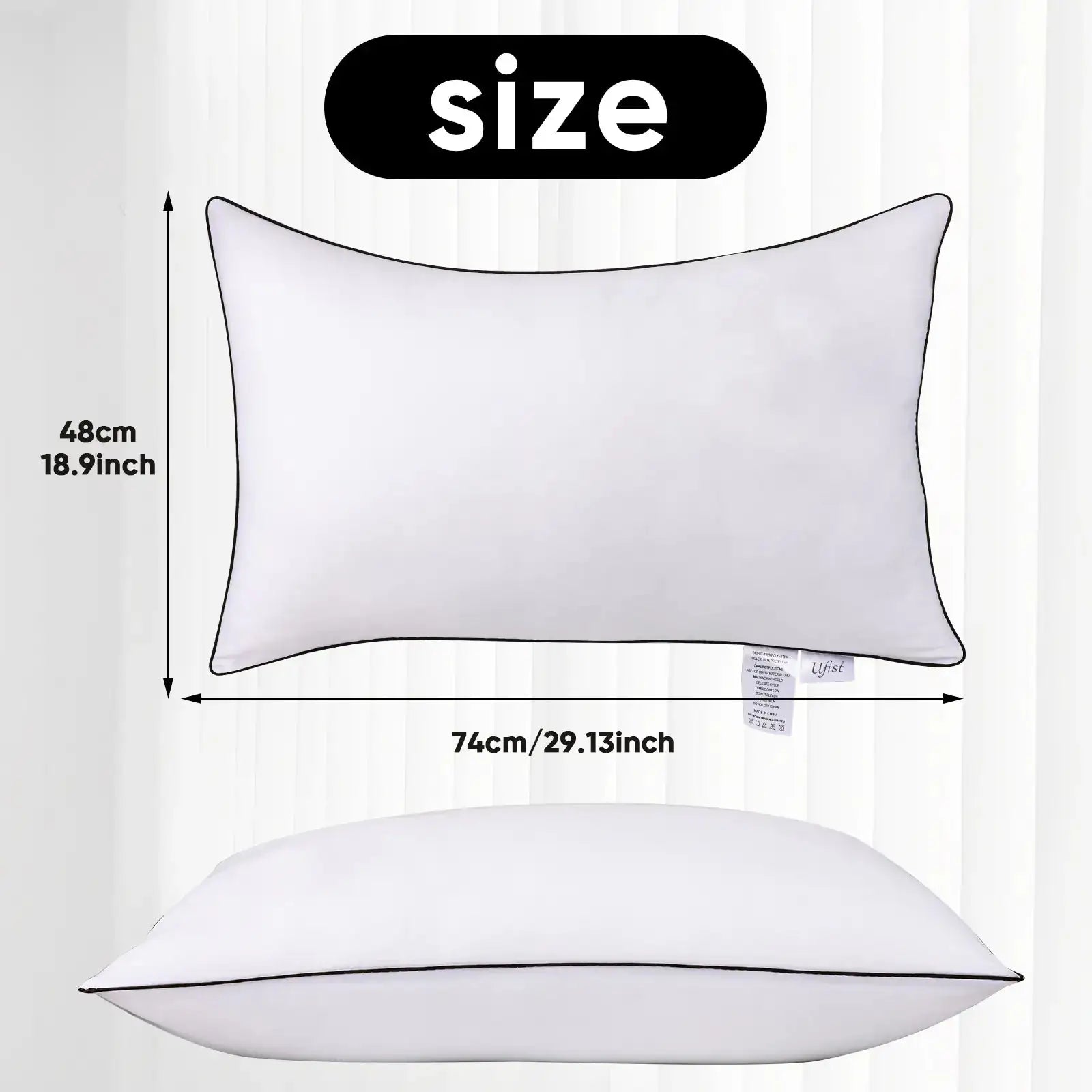 UFIST Hotel Grade Pillows – Soft, Supportive, Comfortable & Plush 2-Pack – Pillows from Comfy Lifestyle