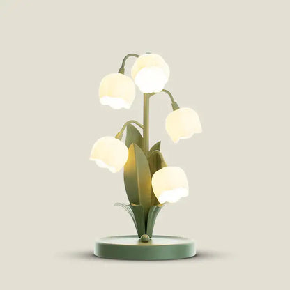Vintage 5-Lily Floral Table Lamp – 3 Color Temperatures, G4 LED, Bedside & Living Room – Table Lamps from Comfy Lifestyle