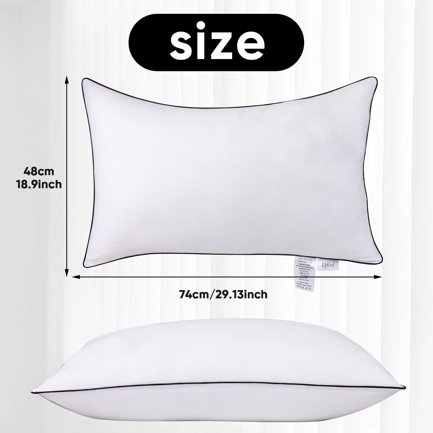 UFIST Hotel-Grade Comfort Pillows – Soft, Supportive & Plush 2-Pack – Pillows from Comfy Lifestyle