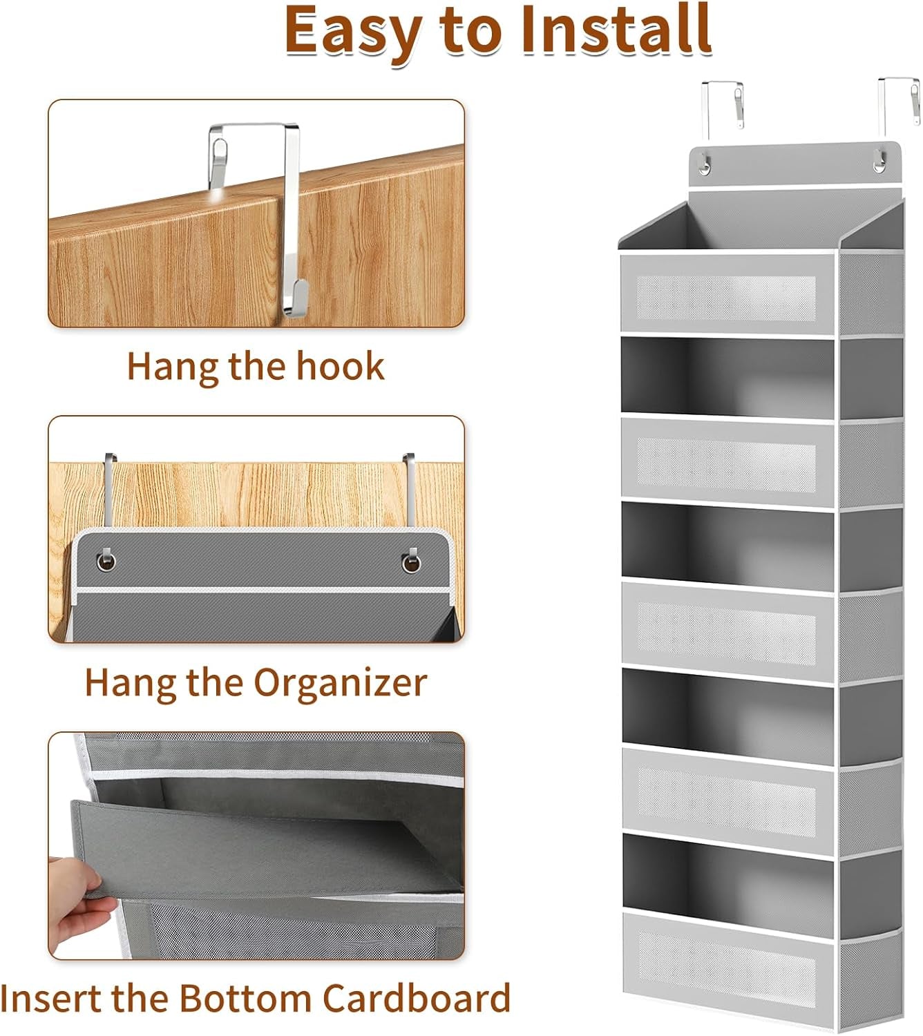 5-Tier Over Door Storage Organizer – 15 Pockets, Holds Up to 44 lbs – Household Storage Caddies from Comfy Lifestyle