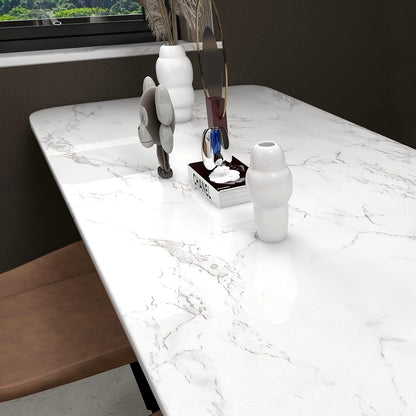 Glossy Marble Contact Paper – Peel & Stick Marble Wallpaper for Countertops & Furniture – Drawer & Shelf Liners from Comfy Lifestyle