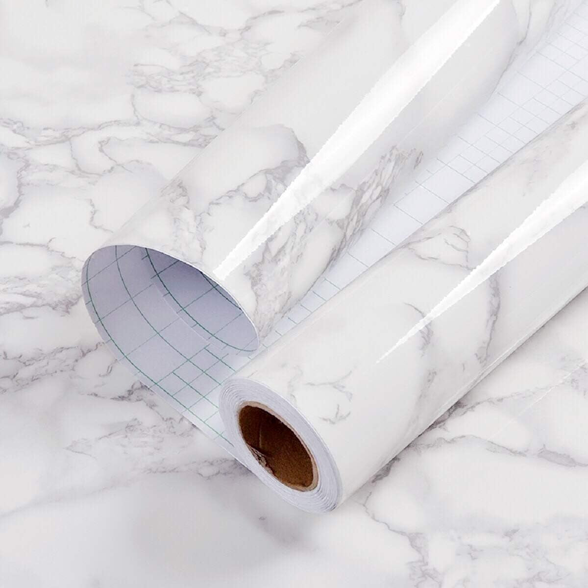 Glossy Marble Contact Paper – Peel & Stick Marble Wallpaper for Countertops & Furniture – Drawer & Shelf Liners from Comfy Lifestyle