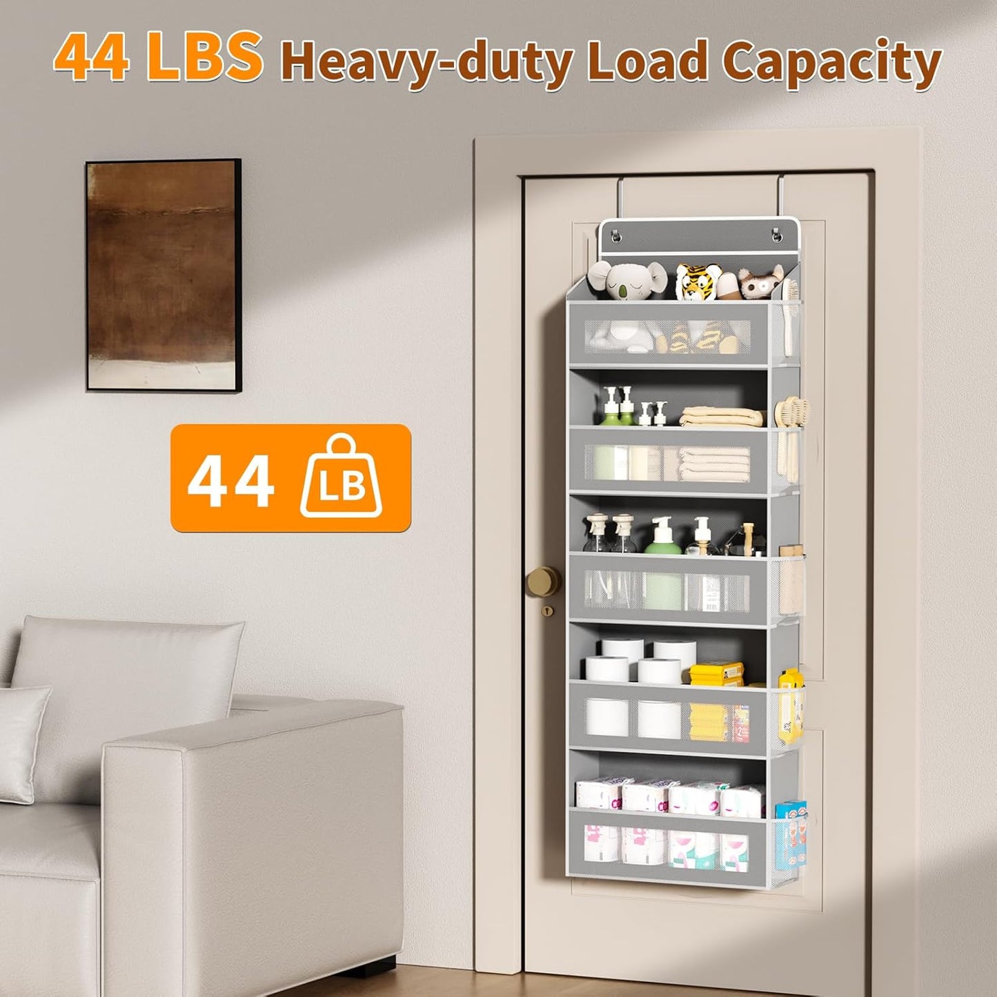 5-Tier Over Door Storage Organizer – 15 Pockets, Holds Up to 44 lbs – Household Storage Caddies from Comfy Lifestyle