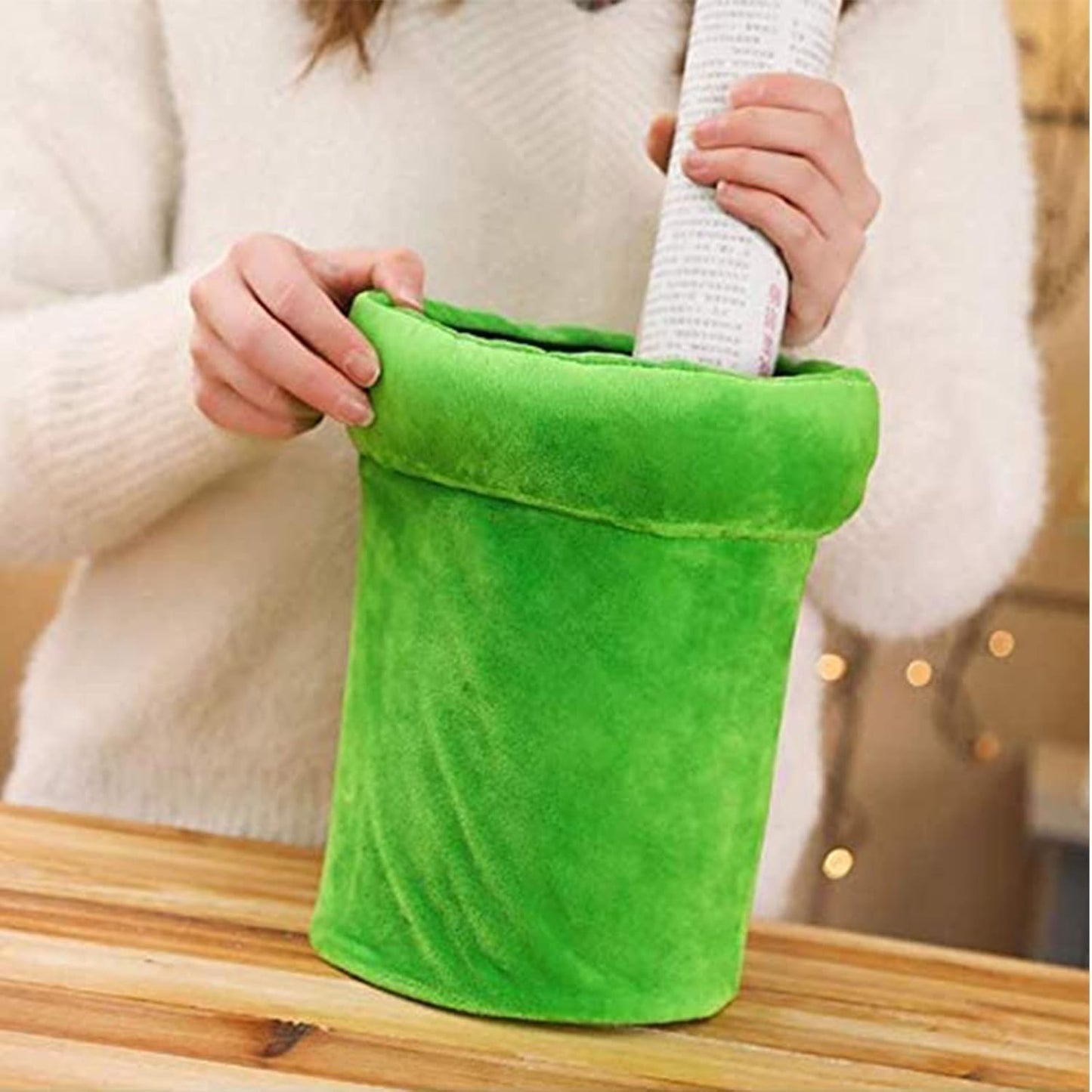 Piranha Plant Slippers with Pipe Pot Holder – Soft Flannel, One Size Fits Most – Slippers from Comfy Lifestyle