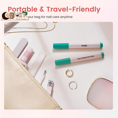 Cuticle Pusher Oil Pen for Nails, 3 in 1 Ceramic Cuticle Remover Care Kits | Nail Care Tool with Nail Clipper, Lavender, Jojoba, Sunflower Oils for Dry Damaged Cuticles, Growth and Strength