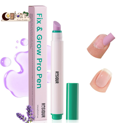 Cuticle Pusher Oil Pen for Nails, 3 in 1 Ceramic Cuticle Remover Care Kits | Nail Care Tool with Nail Clipper, Lavender, Jojoba, Sunflower Oils for Dry Damaged Cuticles, Growth and Strength