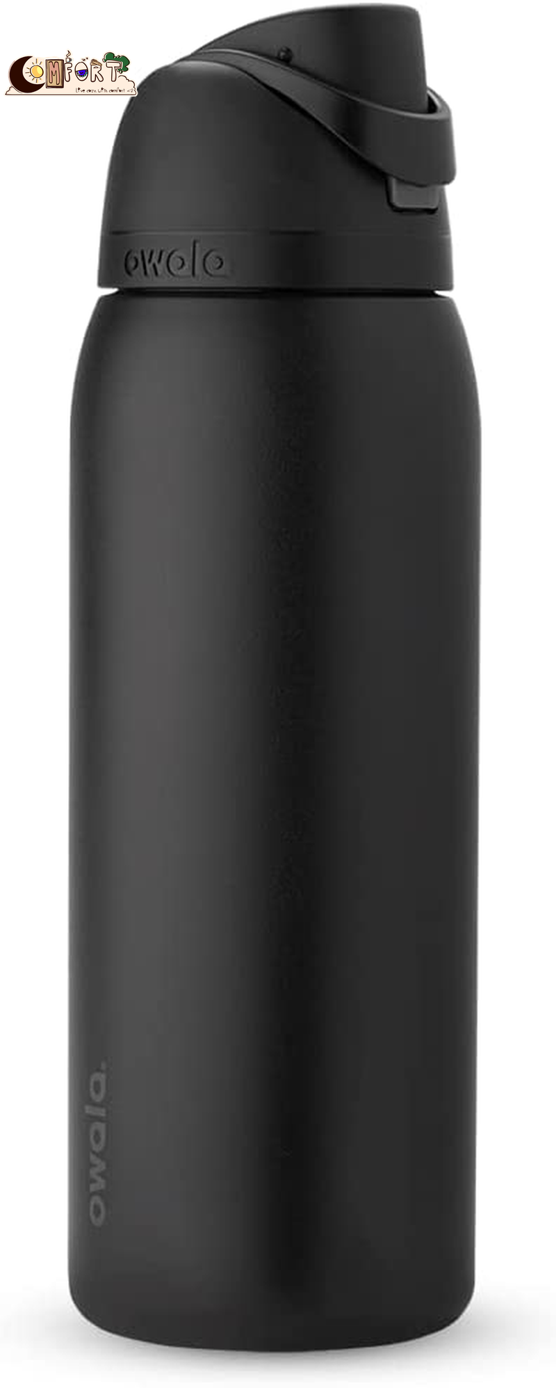 Owala Freesip Insulated Stainless Steel Water Bottle with Straw, Bpa-Free Sports Water Bottle, Great for Travel, 24 Oz, Boneyard