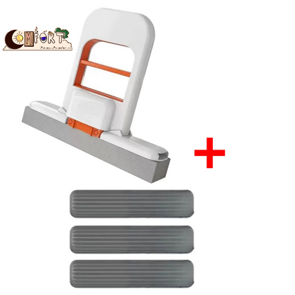 Mop and Sponge Sets Self Squeezing Mini Handheld Sponge Mop Foldable Desktop Cleaning Tool for Bathroom Kitchen Tabletop Glass