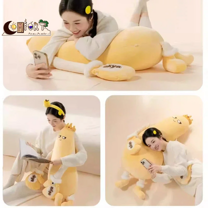 Okya Eggplant King Plush Sleep Pillow Soft Leg Clamp Pillow Soothing Comfortable Sleep Aid for Pregnant Women Cozy Bedroom Gift