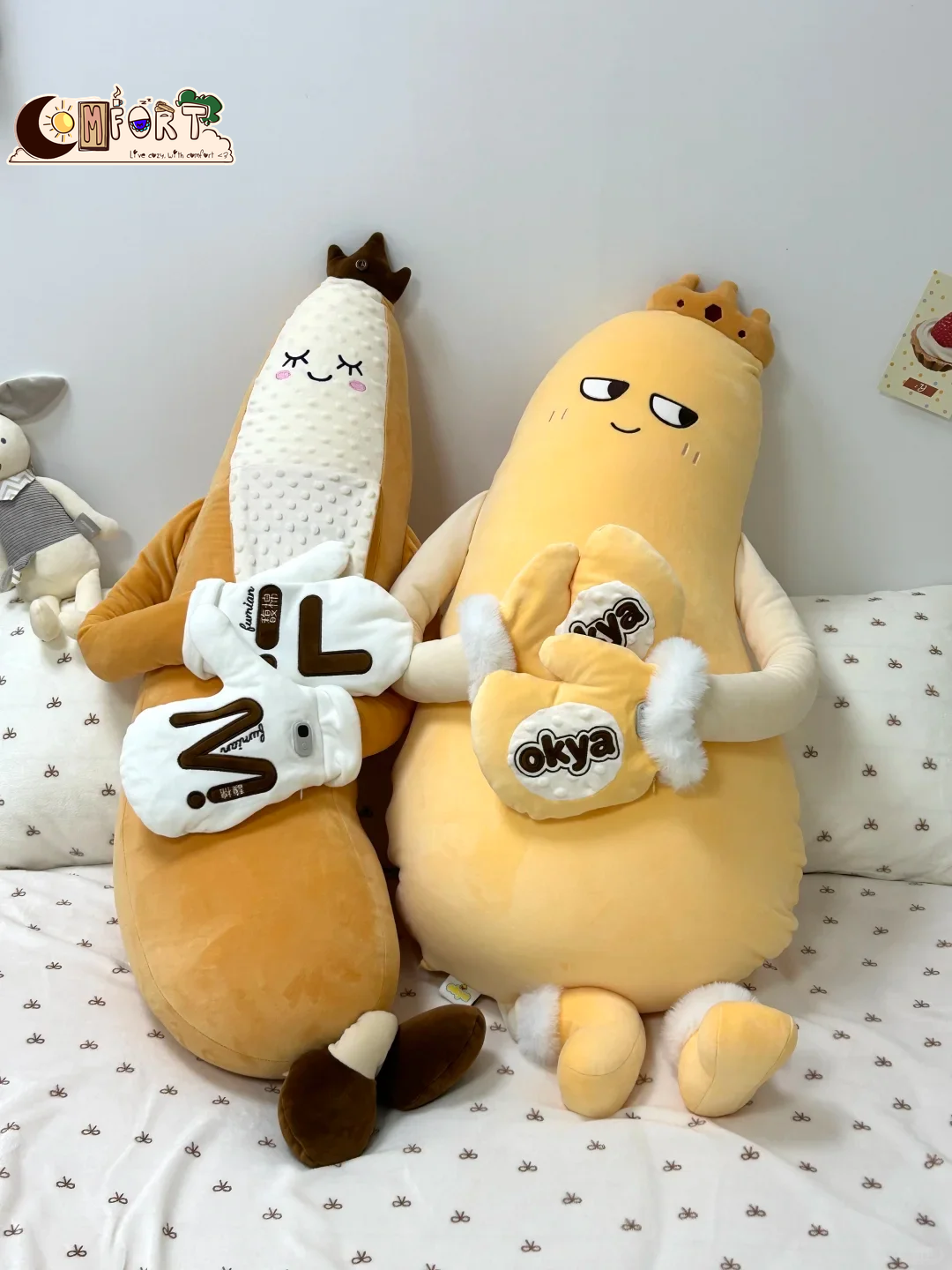 Okya Eggplant King Plush Sleep Pillow Soft Leg Clamp Pillow Soothing Comfortable Sleep Aid for Pregnant Women Cozy Bedroom Gift