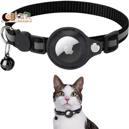 CAT GPS Tracking Collar with Quick-Release Fastener and Reflective Design for Improved Nighttime Visibility
